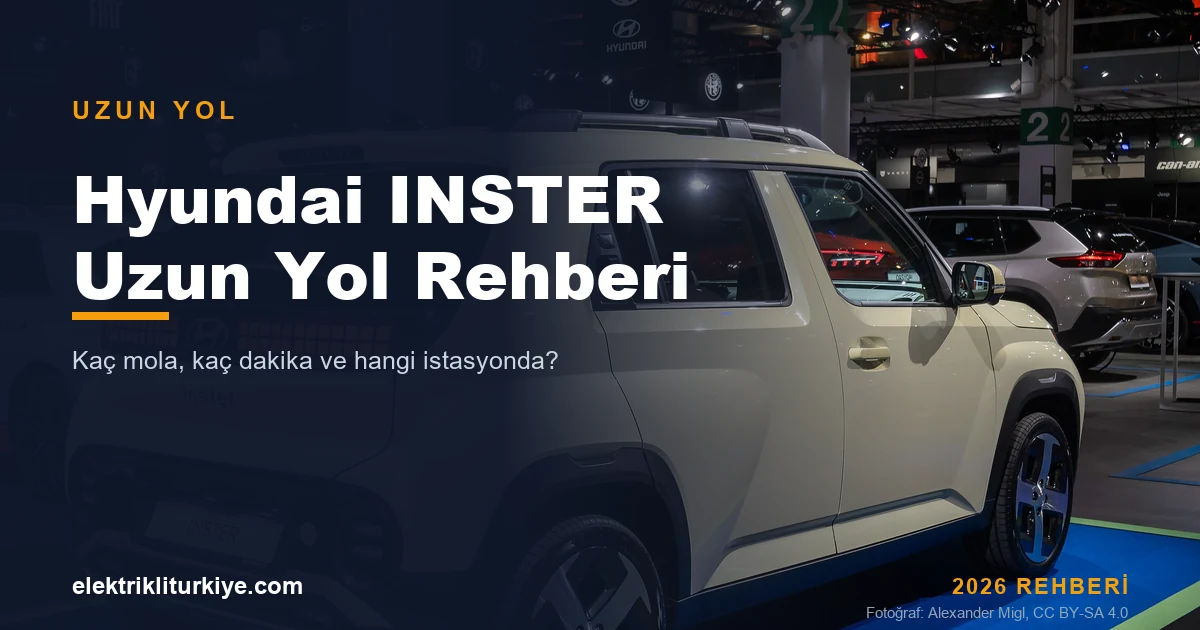 Hyundai INSTER ile Şehirlerarası Yolculuk: Menzil ve Şarj Durakları Rehberi