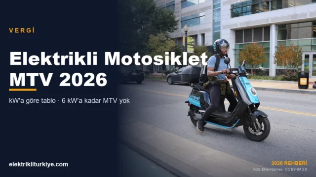 Elektrikli Motosikletlerde 2026 MTV Hesaplaması: kW Gücüne Göre Vergi Rehberi