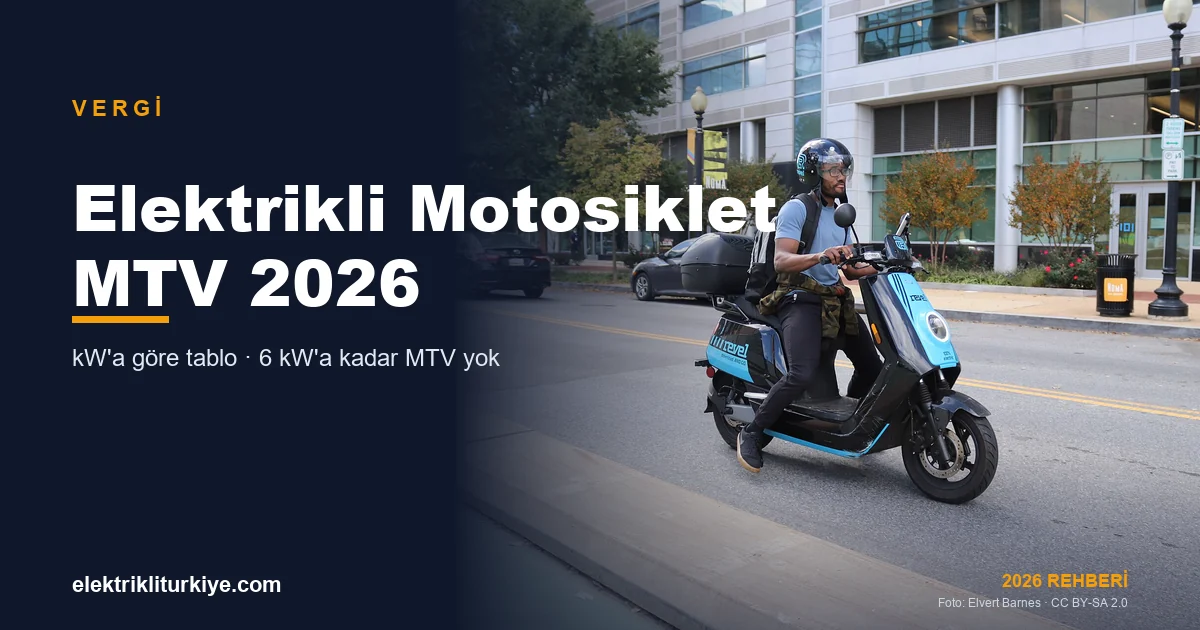 Elektrikli Motosikletlerde 2026 MTV Hesaplaması: kW Gücüne Göre Vergi Rehberi
