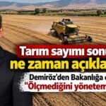 Tarım Sayımı Sonuçları Sektörde Bekleniyor: Demiröz’den Bakanlığa Veri Çağrısı